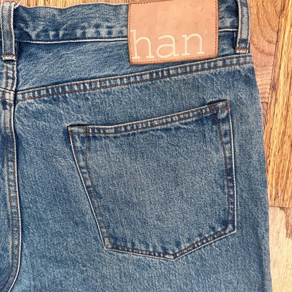 Han Kjøbenhavn Medium wash selvedge denim w36x 31